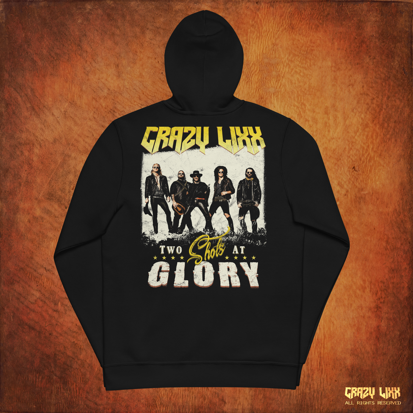 Two Shots At Glory Black Zip Up Hoodie