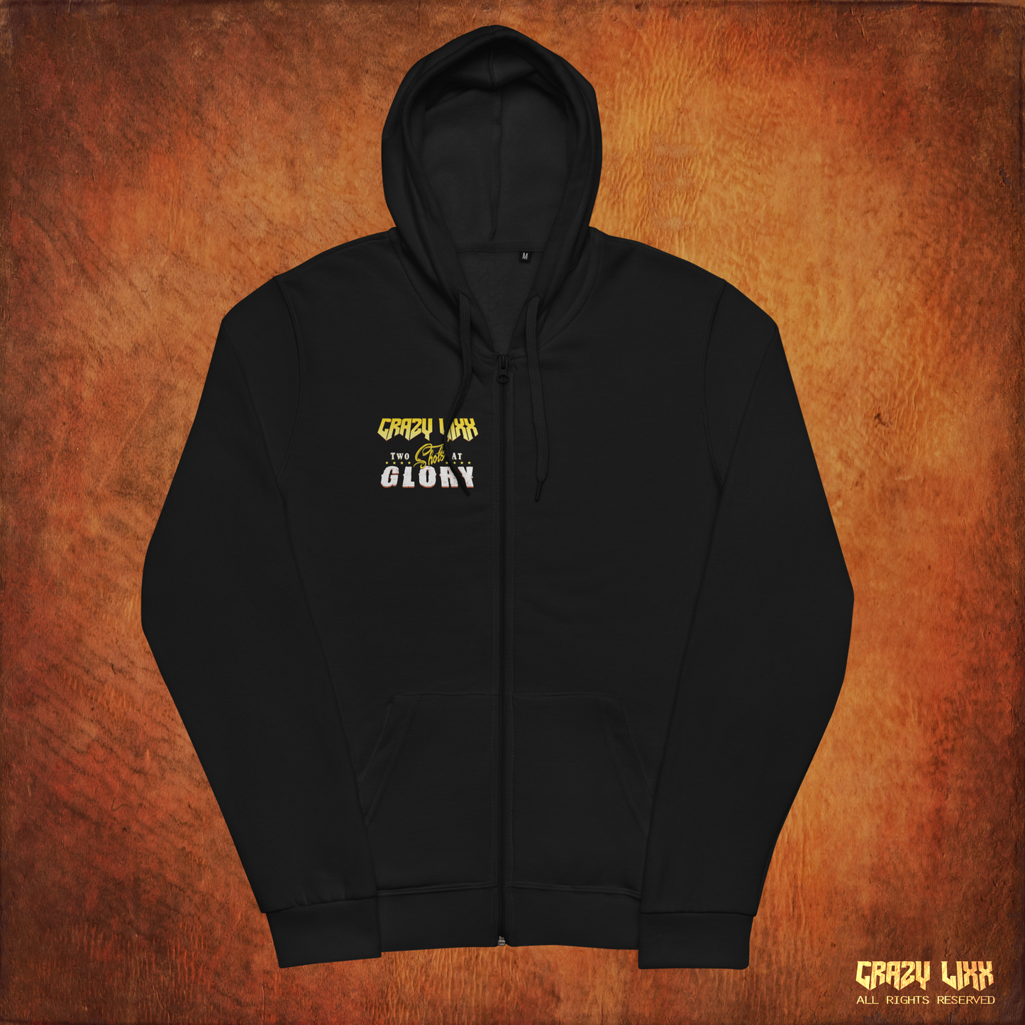 Two Shots At Glory Black Zip Up Hoodie