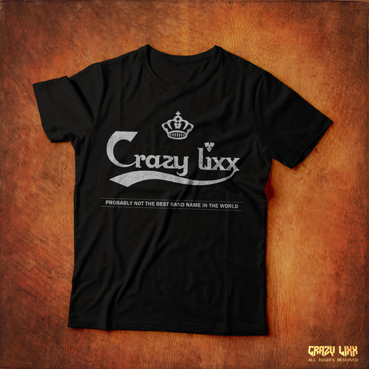 Crazy Lixx Beer Logo - Black T-shirt